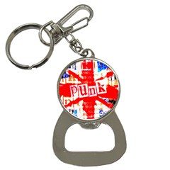 Punk Union Jack Bottle Opener Key Chain