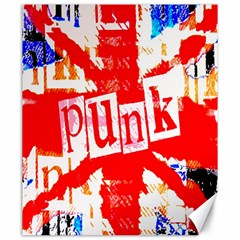 Punk Union Jack Canvas 20  X 24  (unframed) by ArtistRoseanneJones