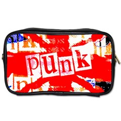 Punk Union Jack Travel Toiletry Bag (One Side)