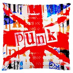 Punk Union Jack Standard Flano Cushion Case (Two Sides)