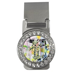 Graffiti Graphic Robot Money Clip (cz) by ArtistRoseanneJones