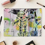 Graffiti Graphic Robot Cosmetic Bag (XL) Front