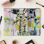 Graffiti Graphic Robot Cosmetic Bag (XL) Back