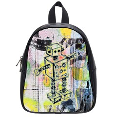 Graffiti Graphic Robot School Bag (small)