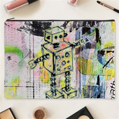 Graffiti Graphic Robot Cosmetic Bag (xxxl)