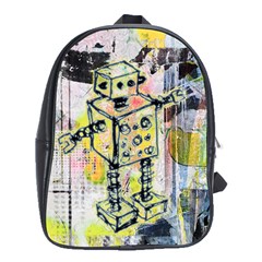 Graffiti Graphic Robot School Bag (xl)