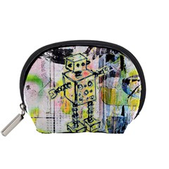 Graffiti Graphic Robot Accessory Pouch (small)