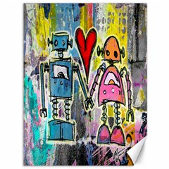 Graffiti Pop Robot Love Canvas 36  X 48  (unframed)