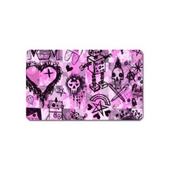 Pink Scene Kid Sketches Magnet (name Card)