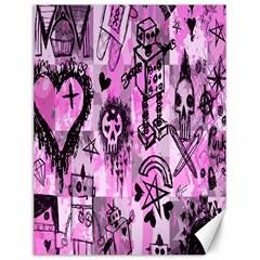 Pink Scene Kid Sketches Canvas 12  X 16  (unframed) by ArtistRoseanneJones