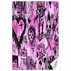 Pink Scene Kid Sketches Canvas 20  X 30  (unframed)