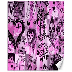 Pink Scene Kid Sketches Canvas 11  X 14  (unframed) by ArtistRoseanneJones