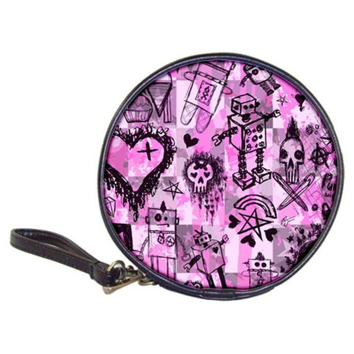 Pink Scene Kid Sketches CD Wallet