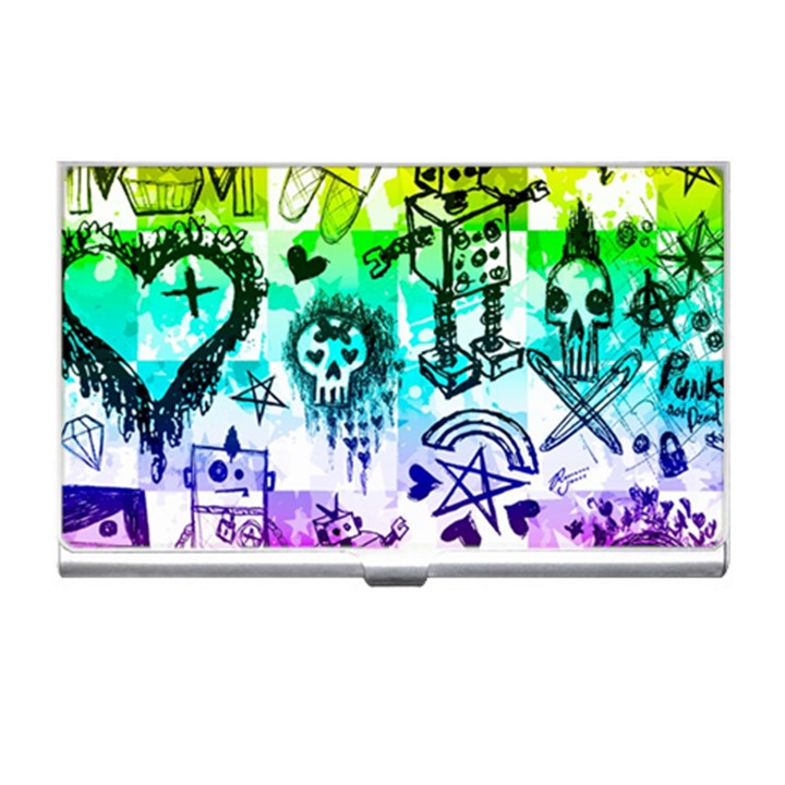 Rainbow Scene Kid Sketches Business Card Holder