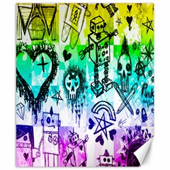 Rainbow Scene Kid Sketches Canvas 8  X 10  (unframed) by ArtistRoseanneJones