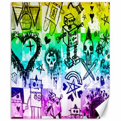 Rainbow Scene Kid Sketches Canvas 20  X 24  (unframed) by ArtistRoseanneJones