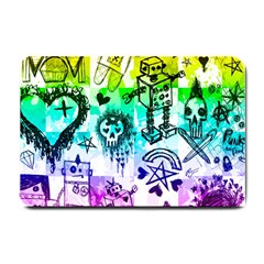 Rainbow Scene Kid Sketches Small Door Mat by ArtistRoseanneJones