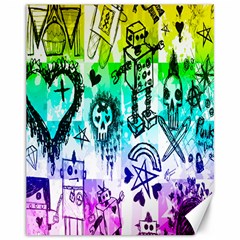 Rainbow Scene Kid Sketches Canvas 11  X 14  (unframed) by ArtistRoseanneJones