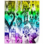 Rainbow Scene Kid Sketches Canvas 11  x 14  (Unframed) 10.95 x13.48  Canvas - 1