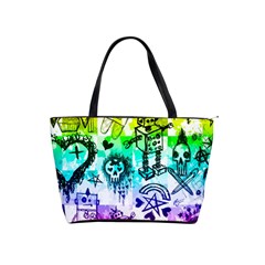 Rainbow Scene Kid Sketches Large Shoulder Bag by ArtistRoseanneJones