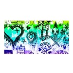 Rainbow Scene Kid Sketches Satin Wrap Front