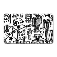 Robot Crowd Magnet (rectangular)