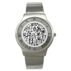 Robot Crowd Stainless Steel Watch (slim)