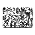 Robot Crowd Small Door Mat 24 x16  Door Mat