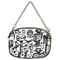 Robot Crowd Chain Purse (two Sided) 