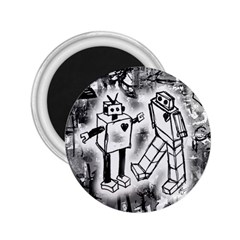 Robot Love 2 25  Button Magnet