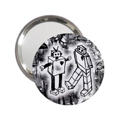 Robot Love Handbag Mirror (2 25 )