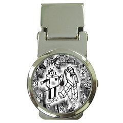 Robot Love Money Clip With Watch