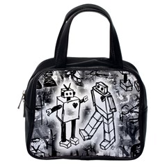 Robot Love Classic Handbag (one Side)