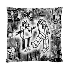 Robot Love Cushion Case (two Sided) 