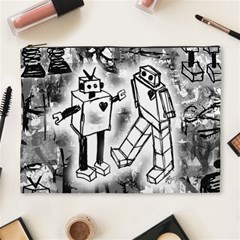 Robot Love Cosmetic Bag (xl) by ArtistRoseanneJones