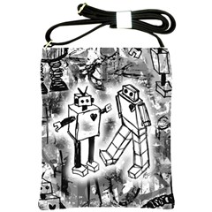 Robot Love Shoulder Sling Bag