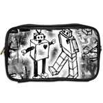 Robot Love Travel Toiletry Bag (Two Sides) Back