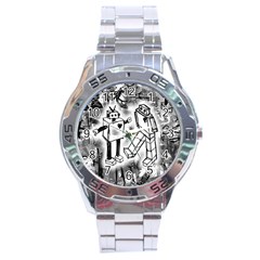 Robot Love Stainless Steel Watch