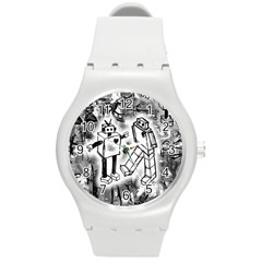 Robot Love Plastic Sport Watch (medium)