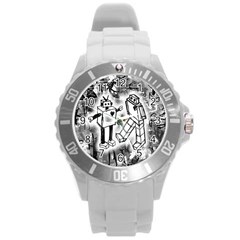 Robot Love Plastic Sport Watch (large)