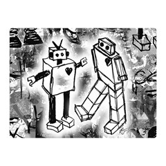 Robot Love Double Sided Flano Blanket (mini)