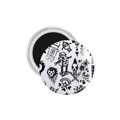 Scene Kid Sketches 1 75  Button Magnet