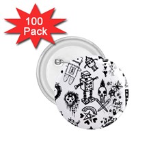 Scene Kid Sketches 1 75  Button (100 Pack)