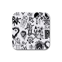 Scene Kid Sketches Drink Coasters 4 Pack (square) by ArtistRoseanneJones