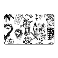 Scene Kid Sketches Magnet (rectangular)