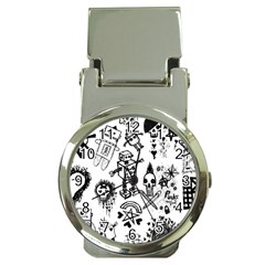 Scene Kid Sketches Money Clip With Watch