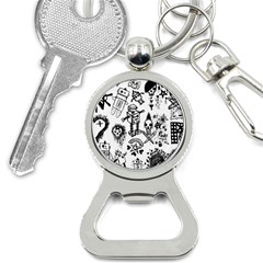 Scene Kid Sketches Bottle Opener Key Chain