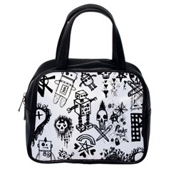 Scene Kid Sketches Classic Handbag (one Side)