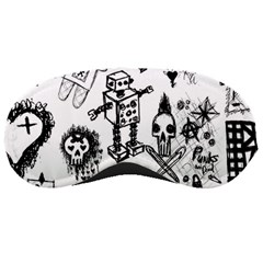 Scene Kid Sketches Sleeping Mask by ArtistRoseanneJones