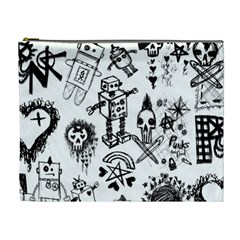 Scene Kid Sketches Cosmetic Bag (xl)